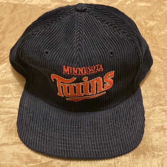 Vintage 80s Minnesota Twins Corduroy Twins Enterprise Snapback - Picture 1 of 6